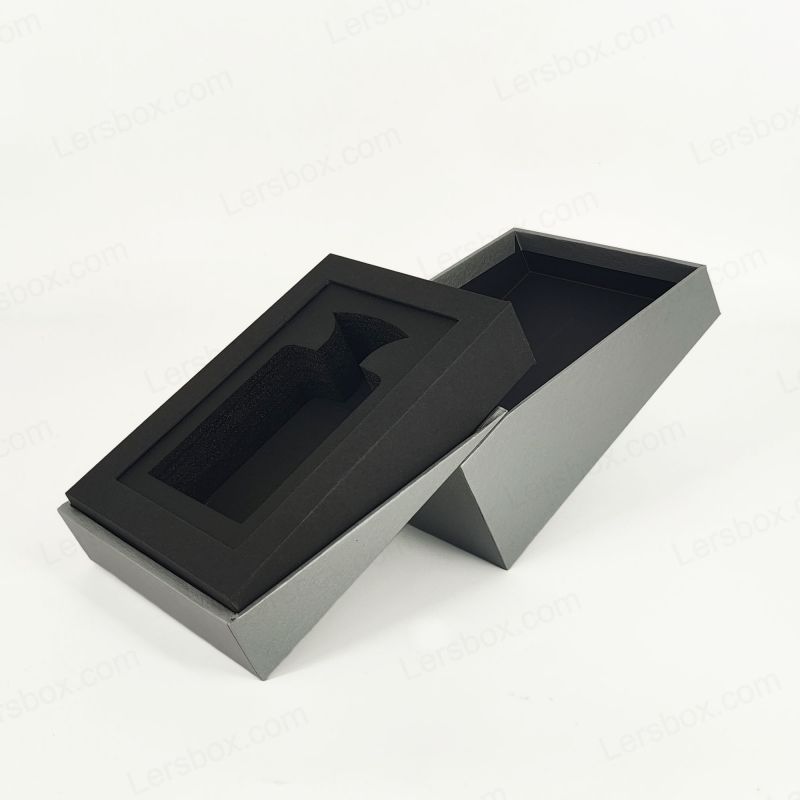 Luxury Gold Foil Perfume Box with EVA Foam Tray and Elegant Lid Base HP025