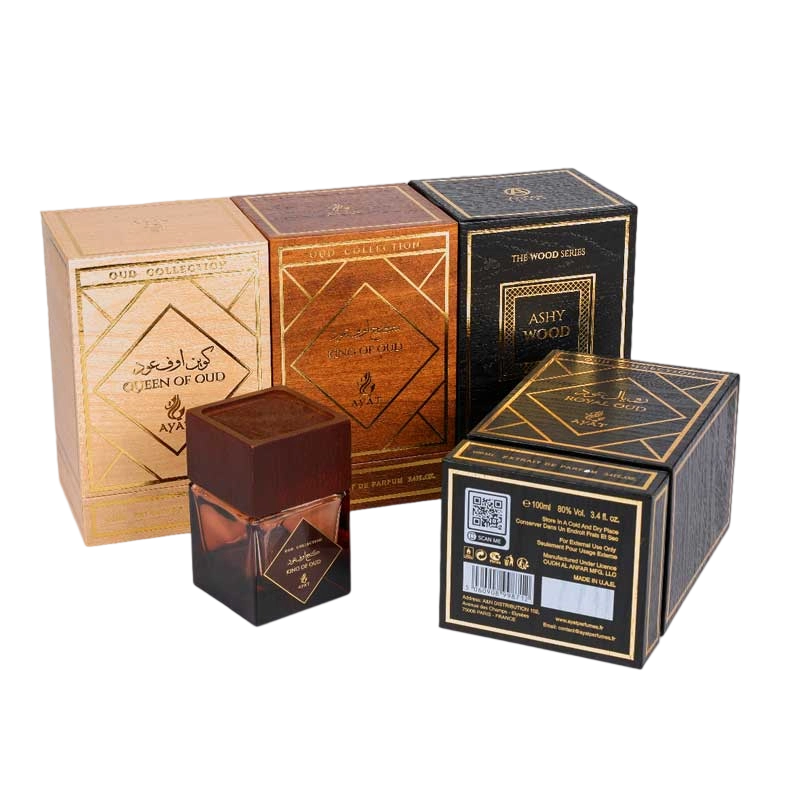 Perfume Box Made Of Imitation Wood Grain Paper