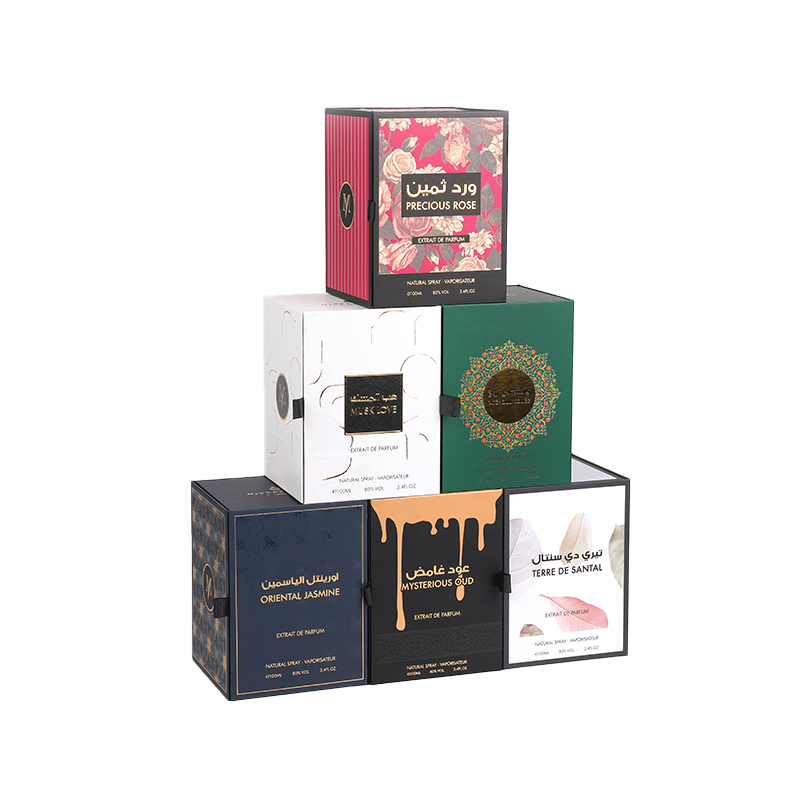 200GSM Special Paper EVA Inner Gold Hot Stamping Silken Pearl Perfume Box