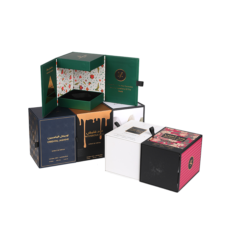 200GSM Special Paper EVA Inner Gold Hot Stamping Silken Pearl Perfume Box