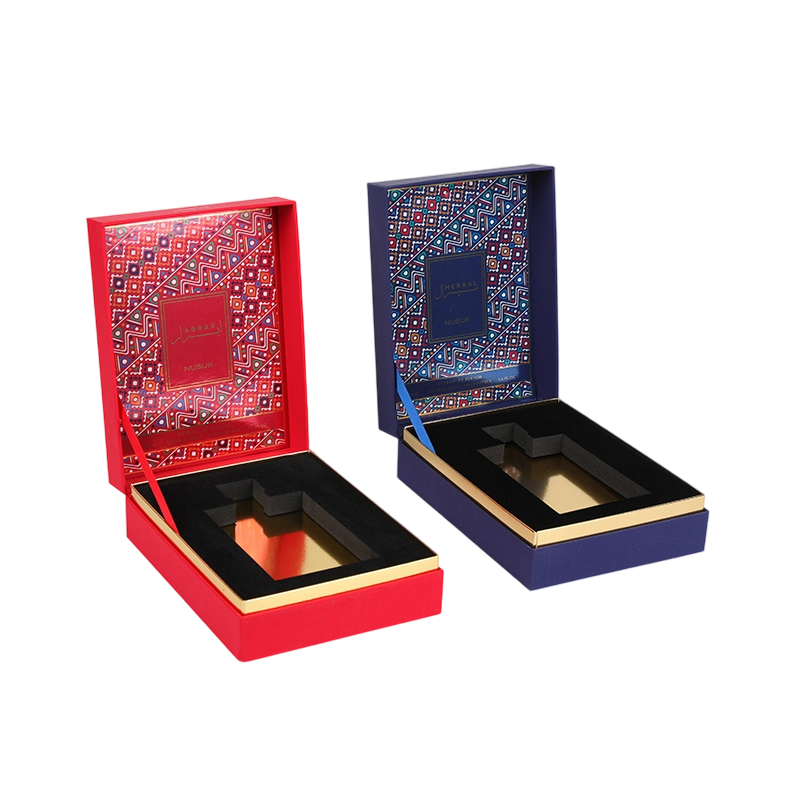 UV Gold Hot Stamping Graining Azure Fantasy Perfume Box