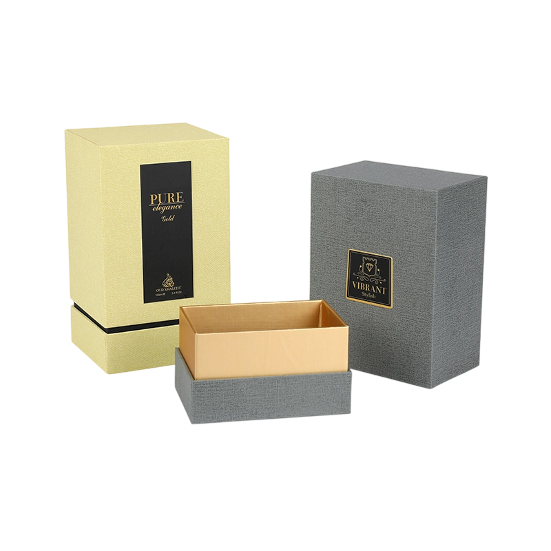 Gold Hot Stamping Customized Beach Stroll Perfume Box