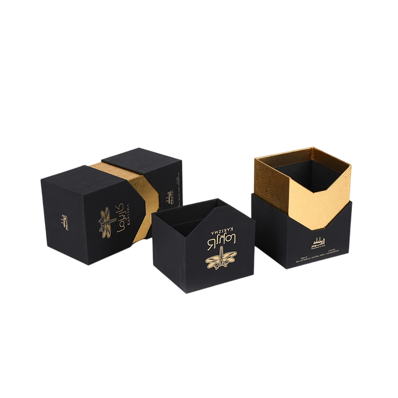 200GSM Special Paper With 2mm Grey Board Graceful Aura Perfume Box