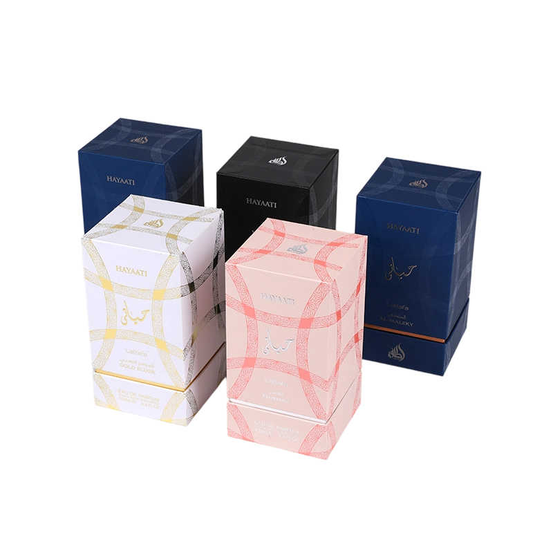 Gold Hot Stamping Customized Midnight Kiss Perfume Box