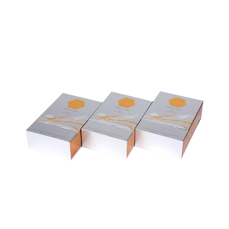 200GSM Special Paper With 2mm Grey Board Elegant Essence Perfume Box