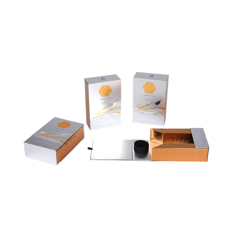 200GSM Special Paper With 2mm Grey Board Elegant Essence Perfume Box