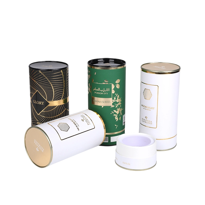 Pure Cylinder Paper Can with 6mm Grey Board Tube Box