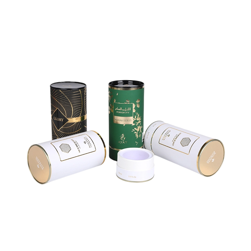 Pure Cylinder Paper Can with 6mm Grey Board Tube Box