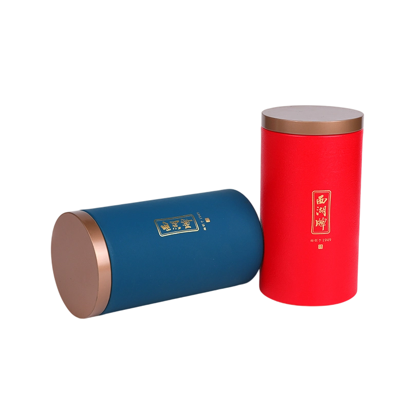 Allure Prestige Cylinder Packaging with Embossed and Grained Surface Tube Box