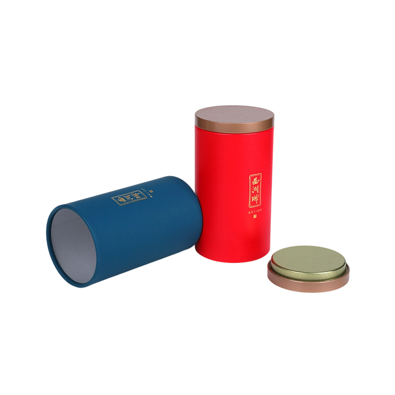 Allure Prestige Cylinder Packaging with Embossed and Grained Surface Tube Box