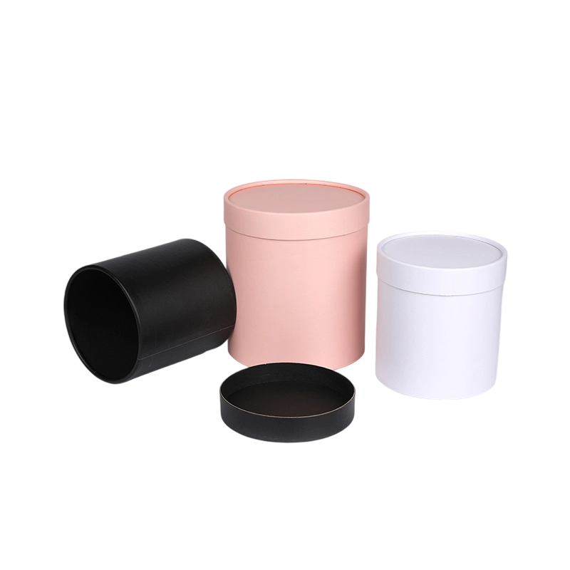 Modern Grace Elegant Paper Cylinder with Durable 10mm Grey Board Tube Box