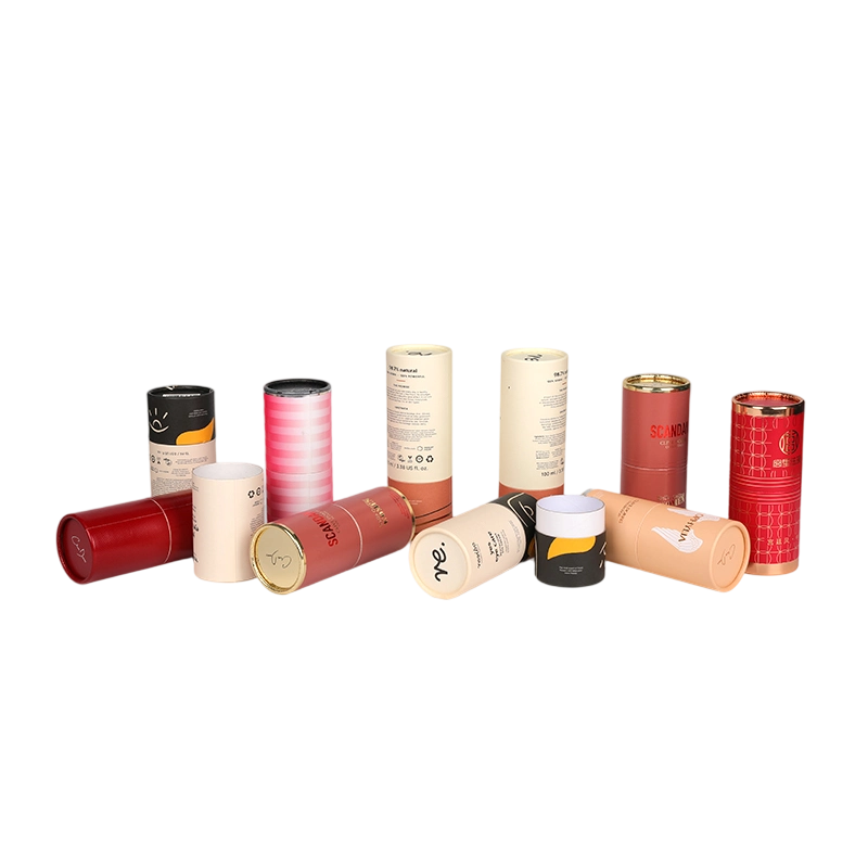 Delicate Shine Paper Can with CMYK Printing Tube Box