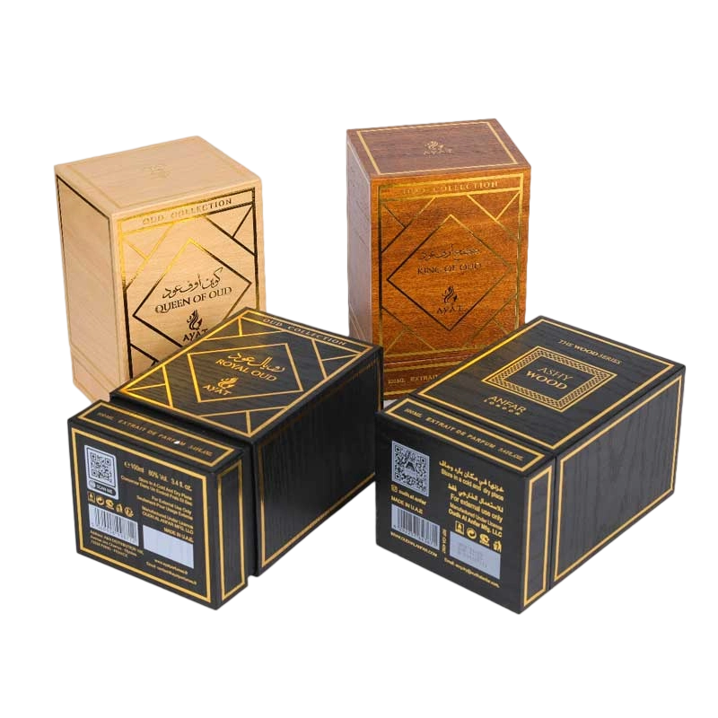 Perfume Box Made Of Imitation Wood Grain Paper