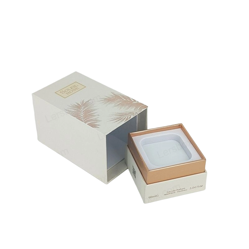 Handcrafted Perfume Gift Box with Gold Foil Branding and EVA Foam Cushion HP003 Perfume Box