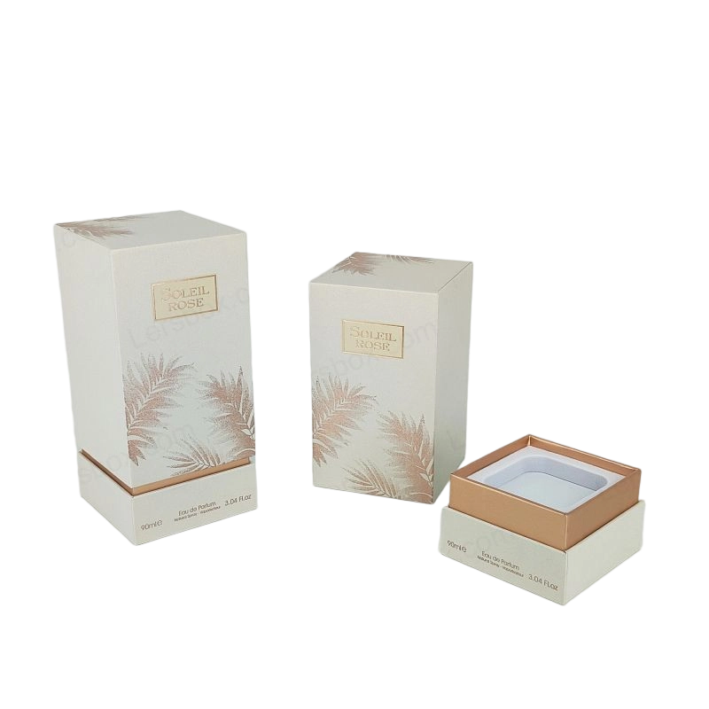 Handcrafted Perfume Gift Box with Gold Foil Branding and EVA Foam Cushion HP003 Perfume Box