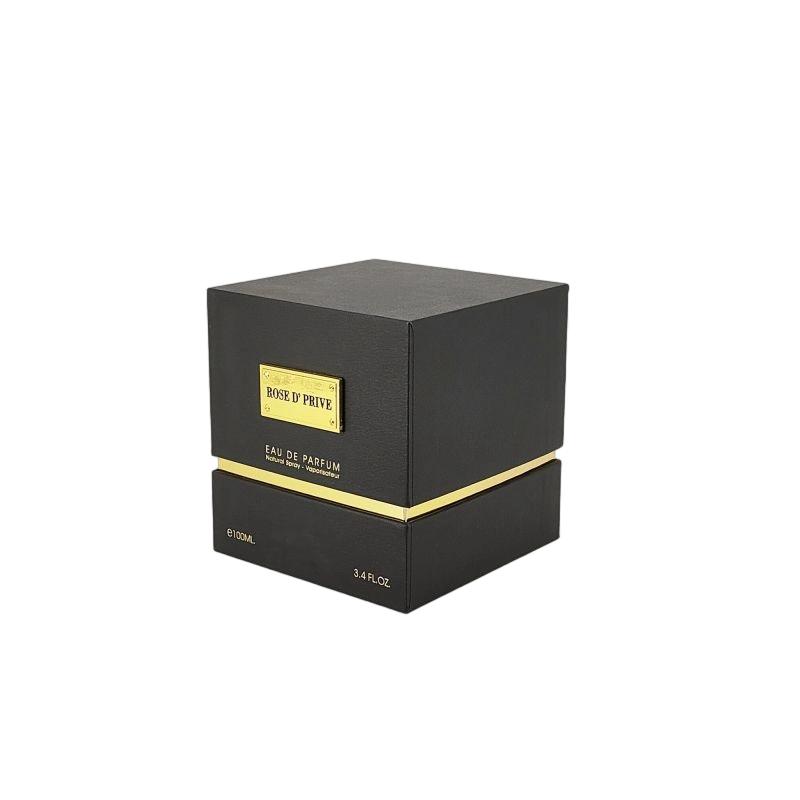 Luxury Gold Foil Perfume Box with EVA Foam Liner and Rigid Base Construction HP007