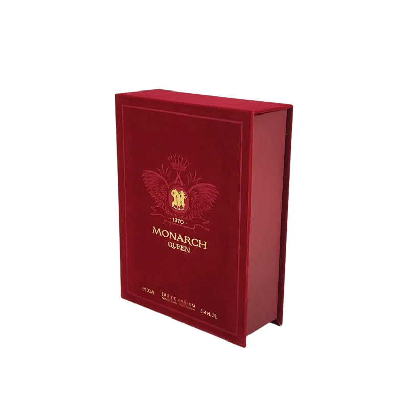 High-End Rigid Perfume Box with Gold Foil Detail and EVA Insert Cushion HP010