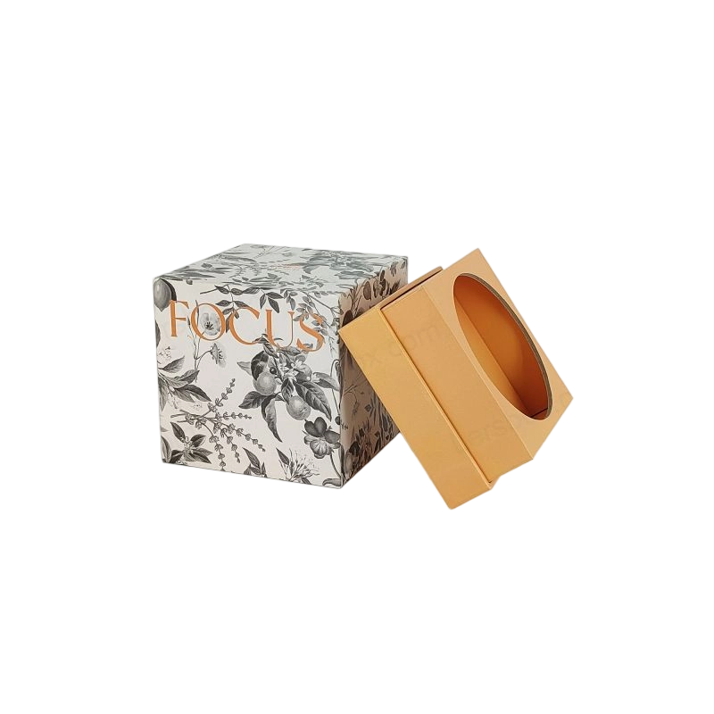 Embossed Gold Foil Perfume Gift Box with Rigid Structure and EVA Tray HP009
