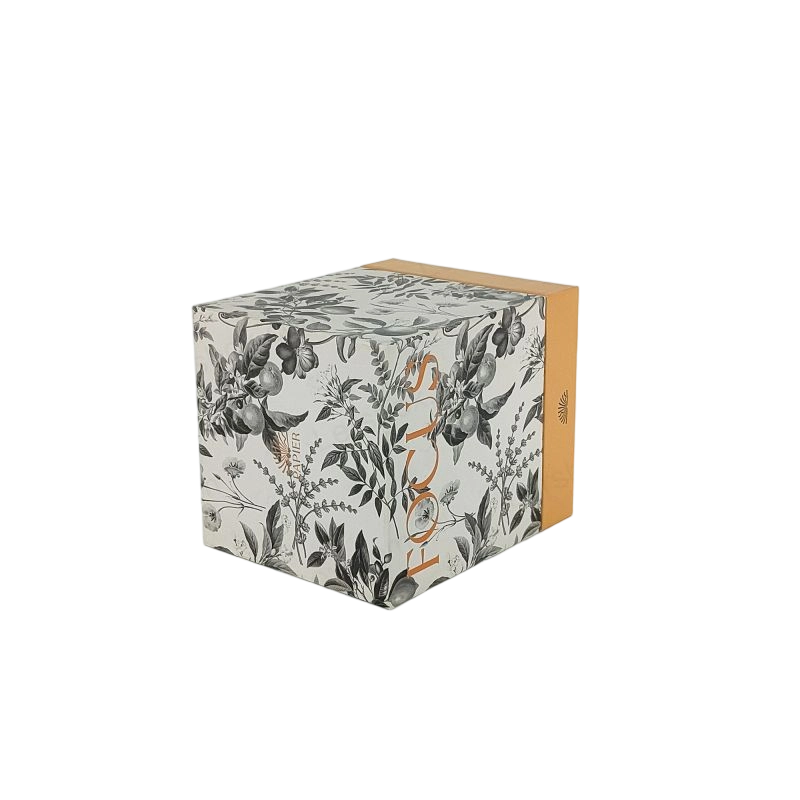 Embossed Gold Foil Perfume Gift Box with Rigid Structure and EVA Tray HP009