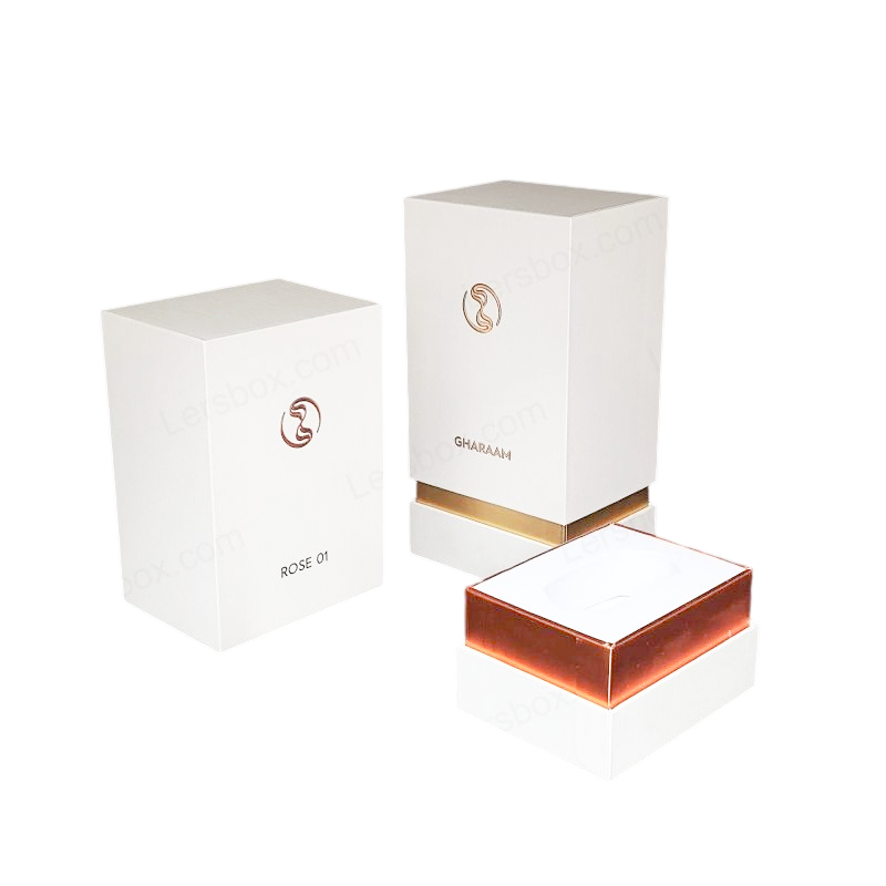 Luxury Perfume Box with Handcrafted Gold Foil Logo and EVA Foam Insert HP012