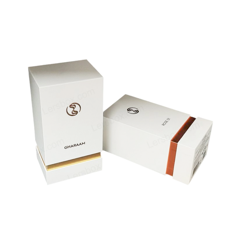 Luxury Perfume Box with Handcrafted Gold Foil Logo and EVA Foam Insert HP012