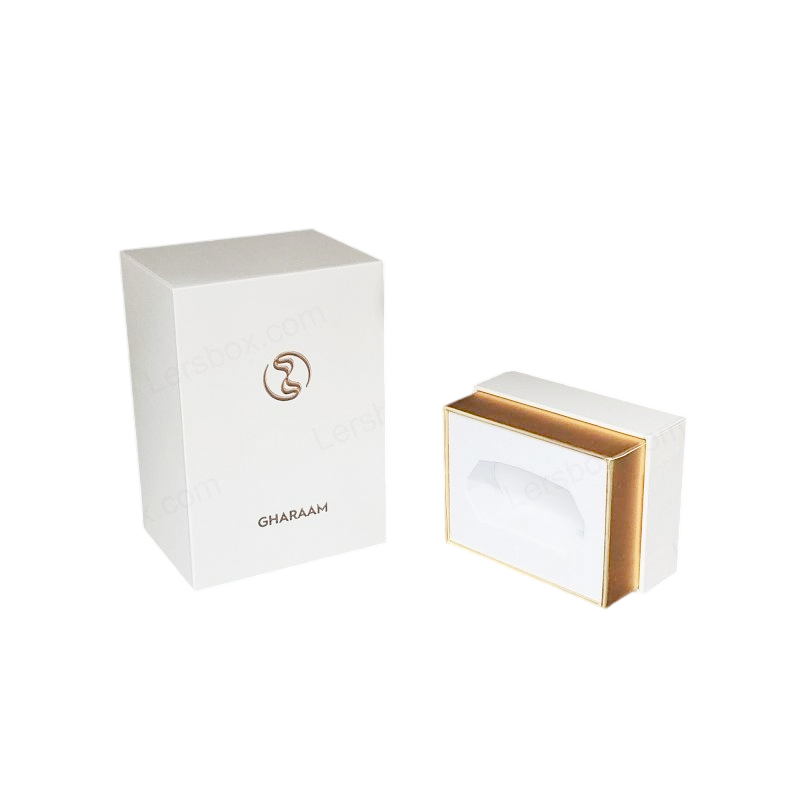 Luxury Perfume Box with Handcrafted Gold Foil Logo and EVA Foam Insert HP012