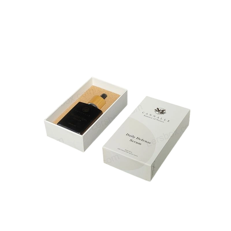 Gold Foil Logo Rigid Perfume Gift Box with EVA Foam Tray and Premium Finish HP017 Perfume Box