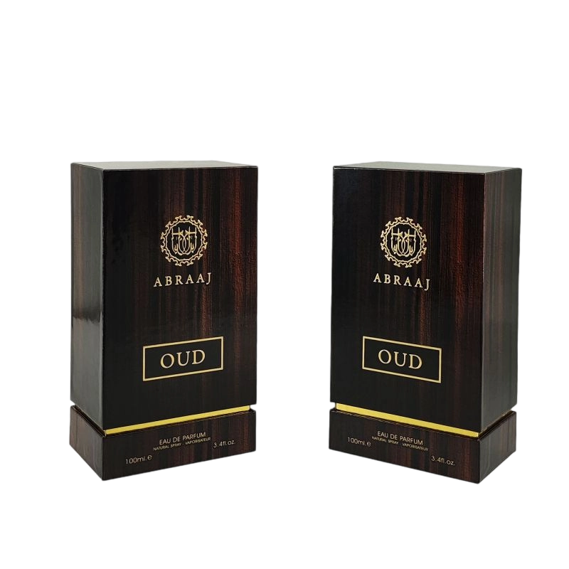 Handcrafted Rigid Perfume Packaging with Gold Foil Detailing and EVA Foam Insert HP019