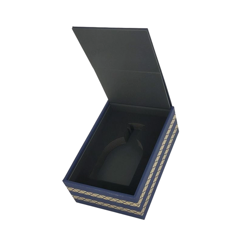 Luxury Perfume Box with Custom Gold Foil Embossing and EVA Tray for Added Protection HP018