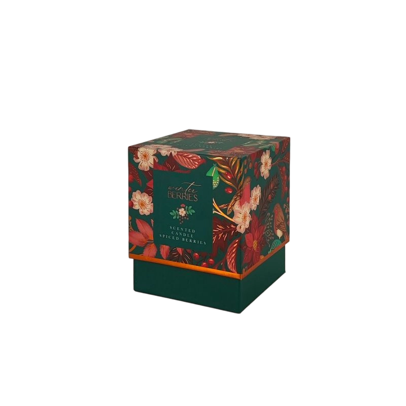 Gold Foil Perfume Box with EVA Foam Tray and Sturdy Handcrafted Design HP022