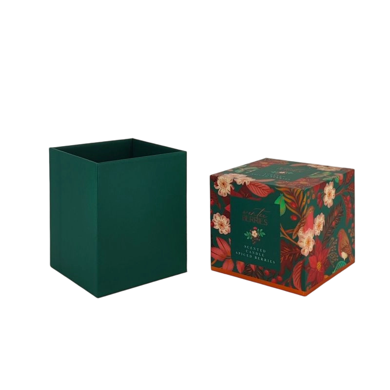 Gold Foil Perfume Box with EVA Foam Tray and Sturdy Handcrafted Design HP022