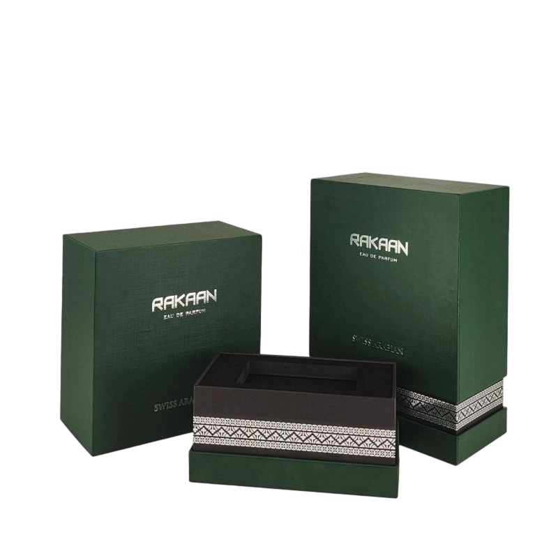 Exclusive Gold Foil Perfume Packaging with EVA Tray and Rigid Structure HP024