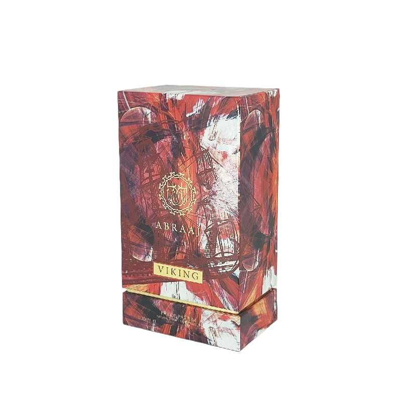 Gold Foil Perfume Box with EVA Foam Lining and Rigid Base for Premium Packaging HP023