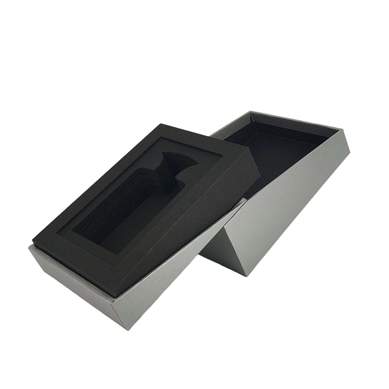 Luxury Gold Foil Perfume Box with EVA Foam Tray and Elegant Lid Base HP025
