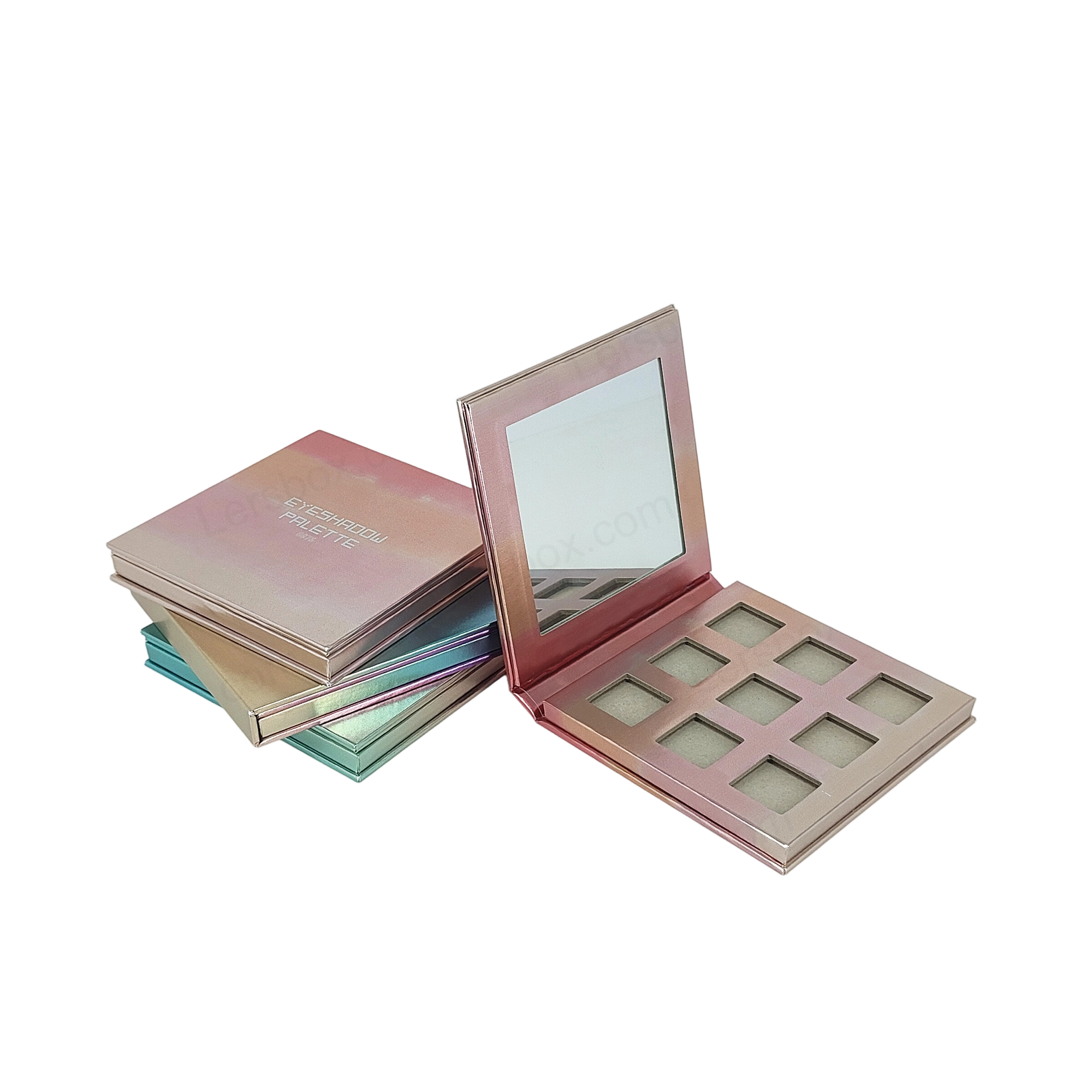 Custom Logo Cosmetics Pan Pink Contour Blush Pressed Powder Vegan Makeup Maquillaje Private Label Blush Palette Paper Palette003