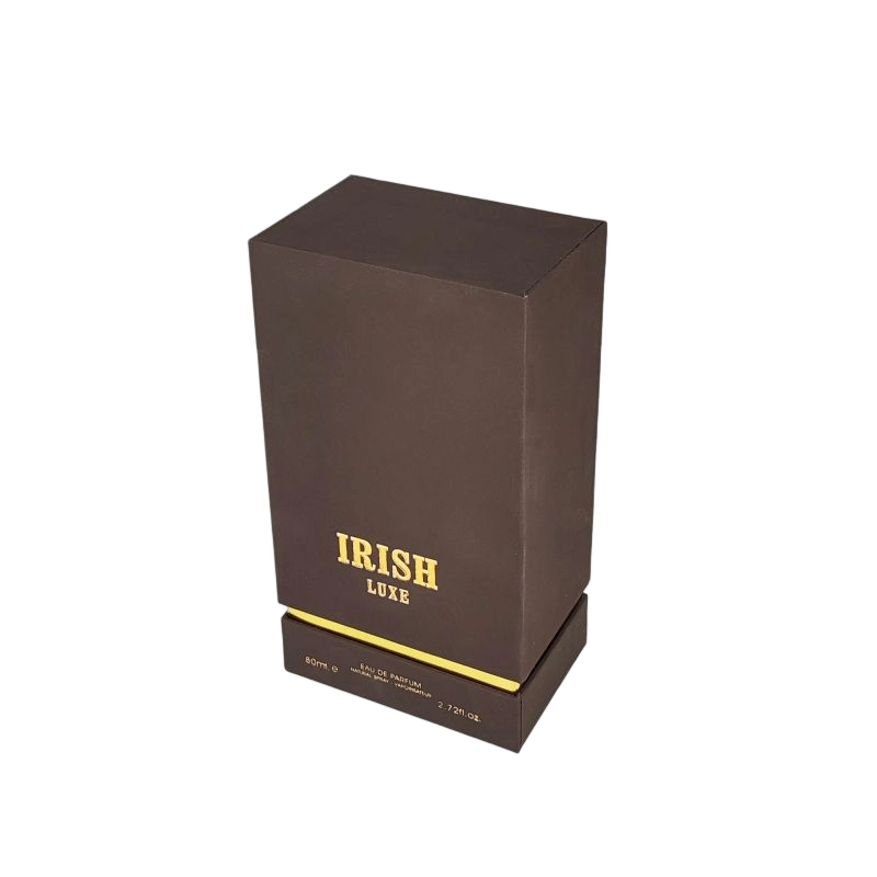 Sophisticated Perfume Box with Custom Gold Foil and EVA Foam for Safe Fragrance Display HP028
