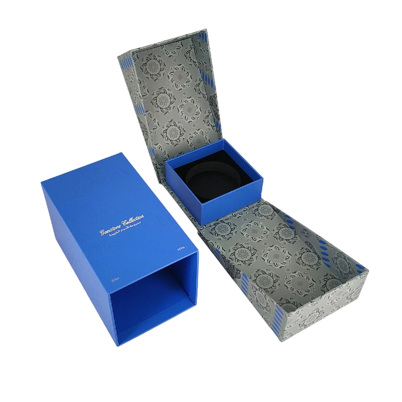 Premium Gold Foil Perfume Box with EVA Foam Tray and Sturdy Lid and Base Design HP029