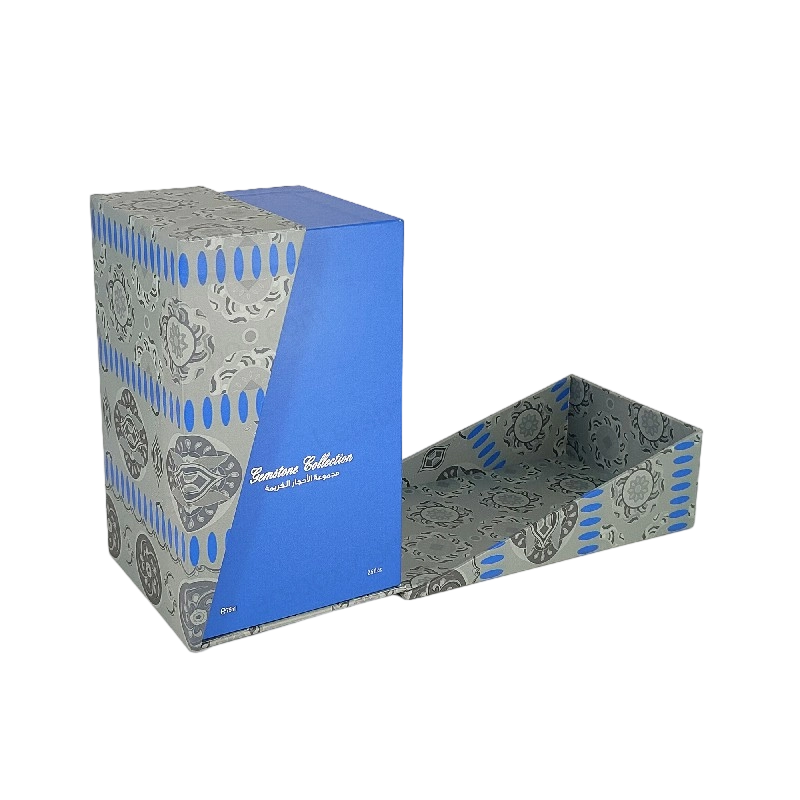 Premium Gold Foil Perfume Box with EVA Foam Tray and Sturdy Lid and Base Design HP029