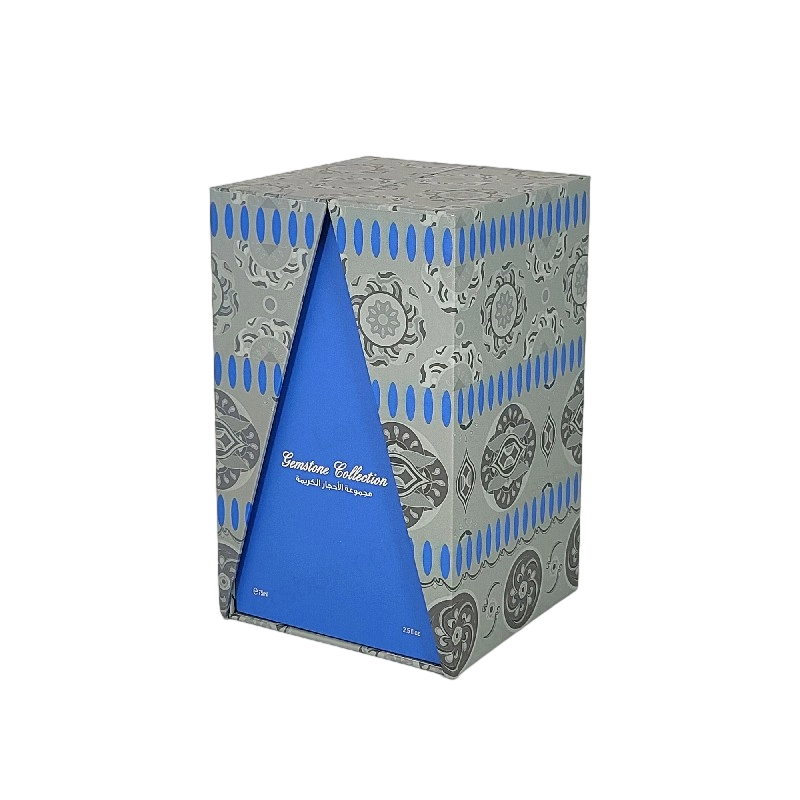 Premium Gold Foil Perfume Box with EVA Foam Tray and Sturdy Lid and Base Design HP029