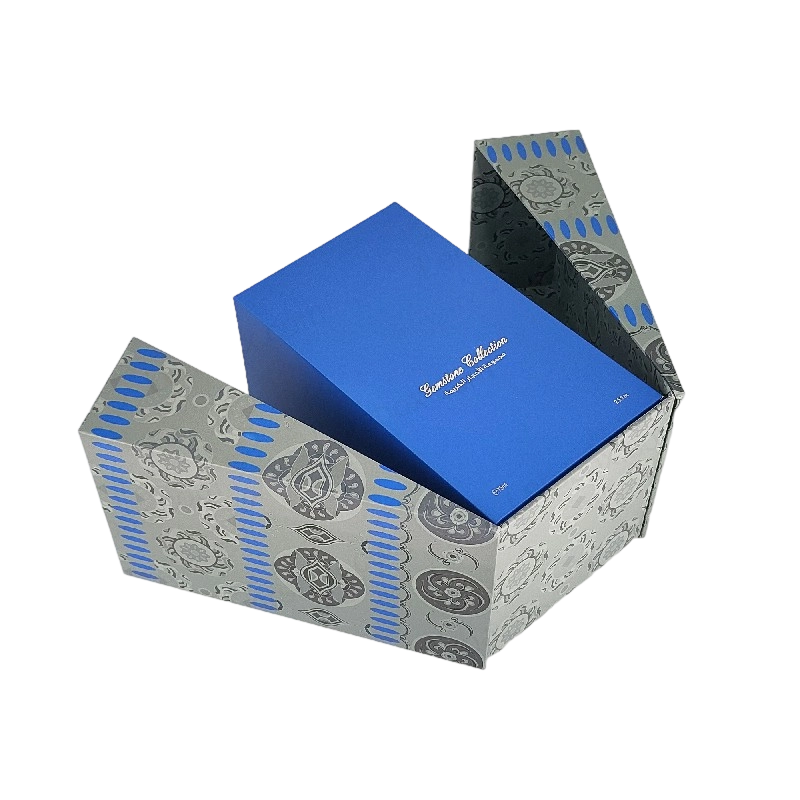 Premium Gold Foil Perfume Box with EVA Foam Tray and Sturdy Lid and Base Design HP029
