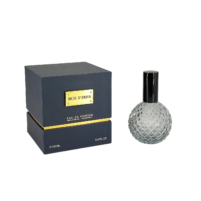Luxury Gold Foil Perfume Packaging with Handcrafted Rigid Structure and EVA Tray Insert HP030 Perfume Box