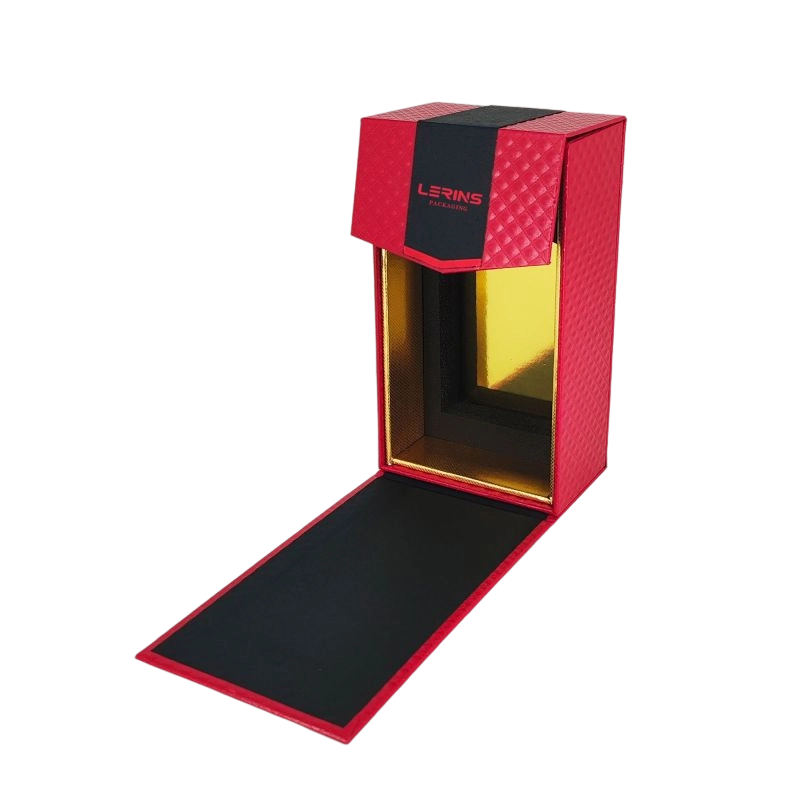 Handcrafted Gold Foil Perfume Gift Box with EVA Foam Insert and Rigid Construction HP032 Perfume Box