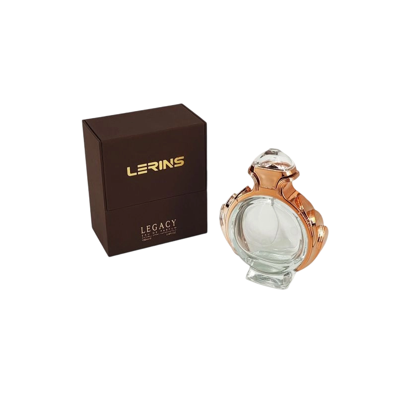 Luxury Perfume Packaging with Gold Foil Detail, EVA Tray, and Sturdy Rigid Structure HP035
