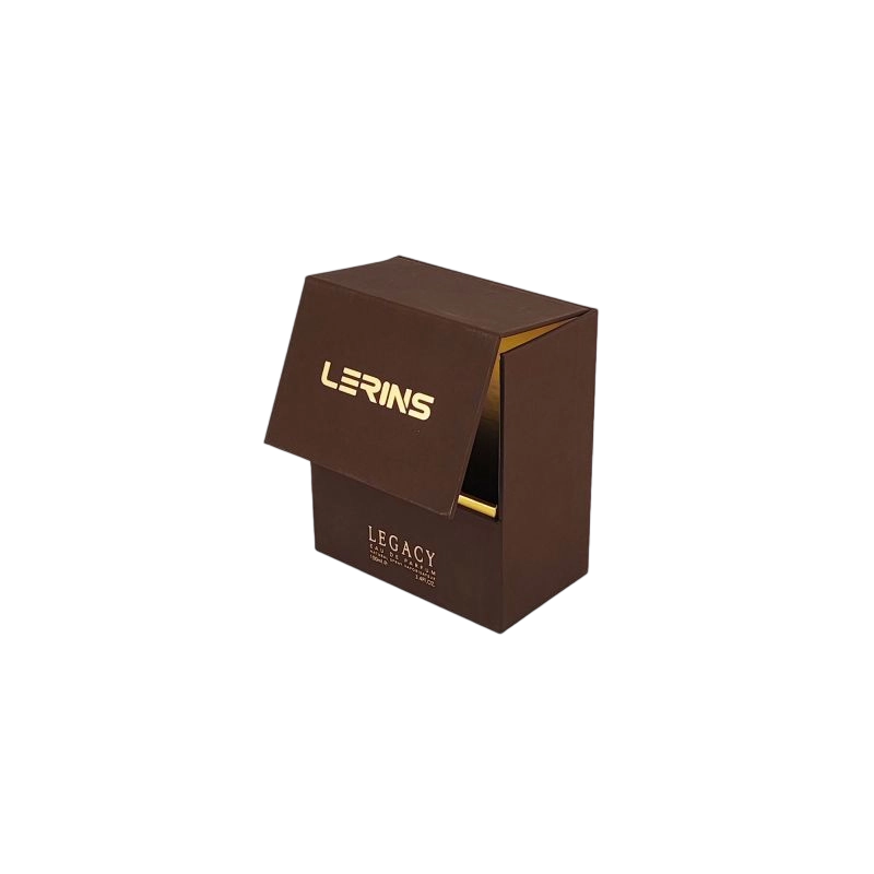Luxury Perfume Packaging with Gold Foil Detail, EVA Tray, and Sturdy Rigid Structure HP035